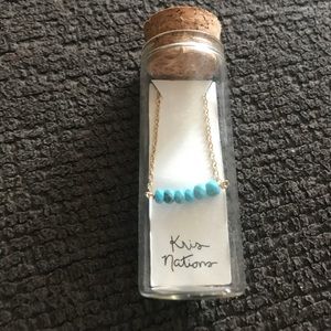 Kris Nations turquoise “balance” necklace